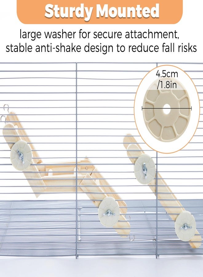 Jevnd Flexible Wooden Rat Climbing Toys for Cage, Adjustable Pet Rat Cage Accessories Climbing Ladder Stairs Platforms, Rats Enrichment Toy Activities, Hanging Rodent Toys for Pet Rats Playing Chewing - Image 5